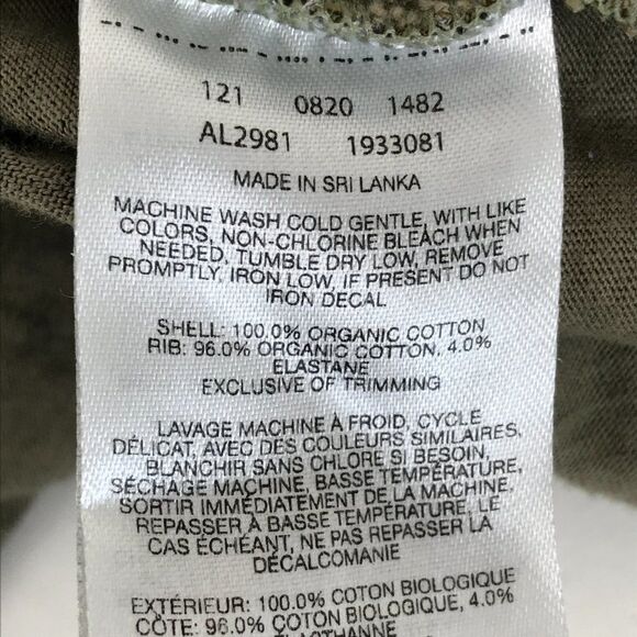 Columbia Park Box Tee Women's Size Medium Cropped Camo Crew Neck Organic Cotton - Picture 9 of 9